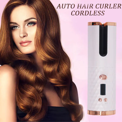 Cordless Auto Rotating Ceramic Hair Curler