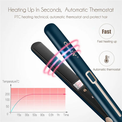 Ali Styling Tools CkeyiN Portable Constant Temperature Hair Straightener Hair Curler Professional Hair Styling Tools Mini Straight Hair Iron