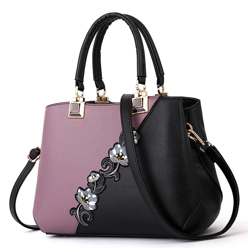 Ali Embroidered Messenger Bags Women Leather Handbags Bags for Women 2021 Sac a Main Ladies Hand Bag Female Hand bag new