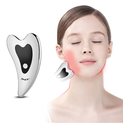 Ali Face & Body Tools Face Neck Lifting Slimming GuaSha Massage Electirc Vibration Heating USB Rechargeable Skin Rejuvenation Facial Body Massager 53