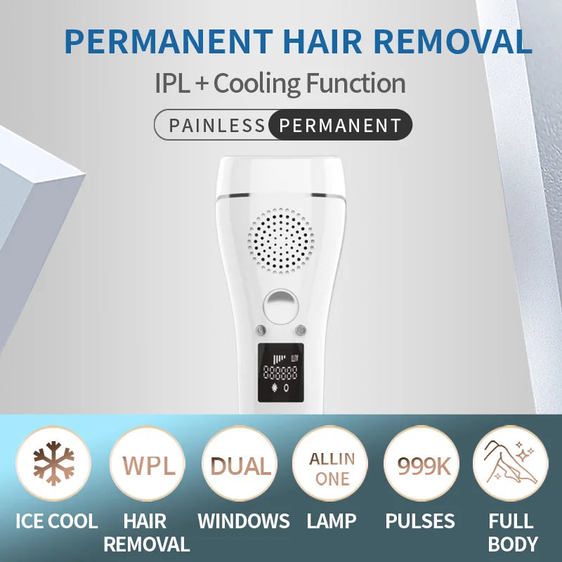 Ali Razor & Shavers Cooling IPL Epilator 999000 Flash Hair Removal LCD Women Laser Permanent Bikini Trimmer Professional Electric depilador a laser