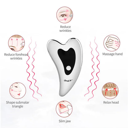 Ali Face & Body Tools Face Neck Lifting Slimming GuaSha Massage Electirc Vibration Heating USB Rechargeable Skin Rejuvenation Facial Body Massager 53