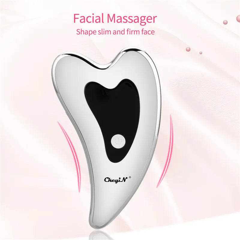 Ali Face & Body Tools Face Neck Lifting Slimming GuaSha Massage Electirc Vibration Heating USB Rechargeable Skin Rejuvenation Facial Body Massager 53