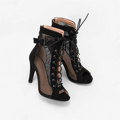 Our Peep Toe Gladiator Ankle Boots