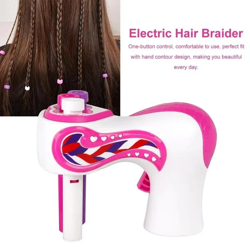 Ali Styling Tools Girl Automatic Hair Braider Electric DIY Hair Weave Machine Twist Knitting Roll Twisted Braiding Hair Styling Tools Girl Gift