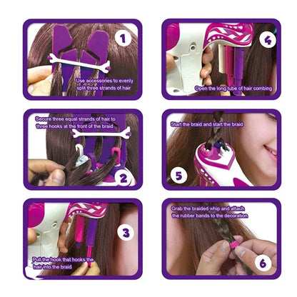 Ali Styling Tools Girl Automatic Hair Braider Electric DIY Hair Weave Machine Twist Knitting Roll Twisted Braiding Hair Styling Tools Girl Gift