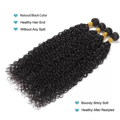 Ali 10A Brazilian Curly Bundles Unprocessed Kinky Curly Human Hair Weaving 1 3 4 PCS Wave Curly 100% Human Hair Extensions No Tangle
