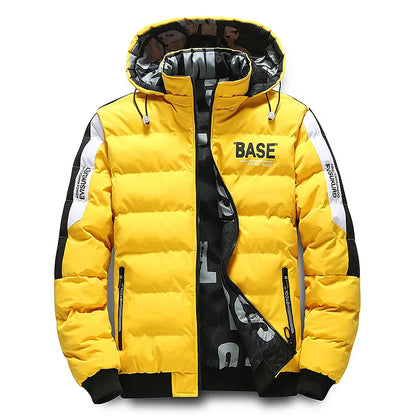 Ali Men Autumn Winter Cotton Jacket Warm Comfortable Padded Thickened Down Jacket 2023 New Double-Sided Clothes Removable Cap M-5XL