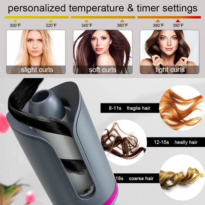 Ali Styling Tools Automatic Curling Iron Rotating Professional Curler Styling Tools for Curls Waves Ceramic Curly Magic Hair Curler Beach Waves