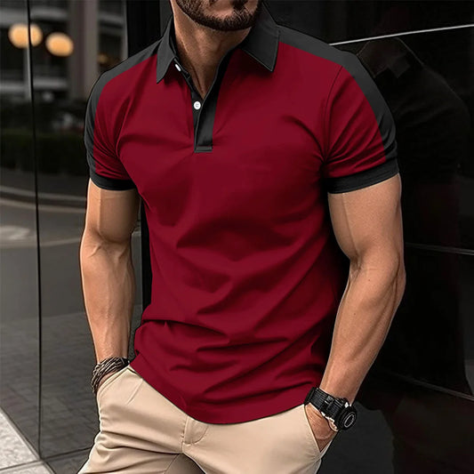 Ali Men's T-shirt Polo shirt New summer Polo shirt Men's short-sleeved top casual Polo shirt