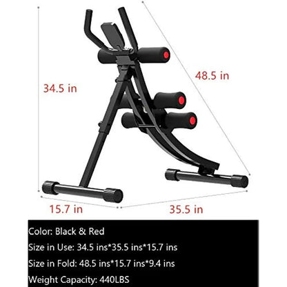 Ali Fitness Core & Abdominal Trainers AB Workout Machine Home Gym Strength Training Ab Cruncher Foldable Fitness Equipment gym equipment