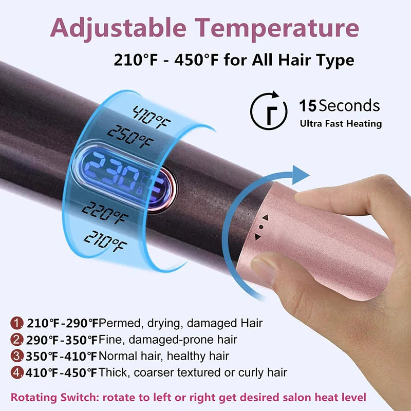 Ali Hair Dryers Ali Styling Tools Hair Curler & Straightener 2 in 1,  Spiral Wave Curling Iron, Professional Hair Straighteners, Fashion Styling Tools, New Arrive