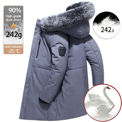 Ali Men's Jackets & Coats White Duck Down Men's Coats Winter Jackets for Men 2023 Incrassation Heated Down Coat Mens Brand Parker Men's Clothing Montclair