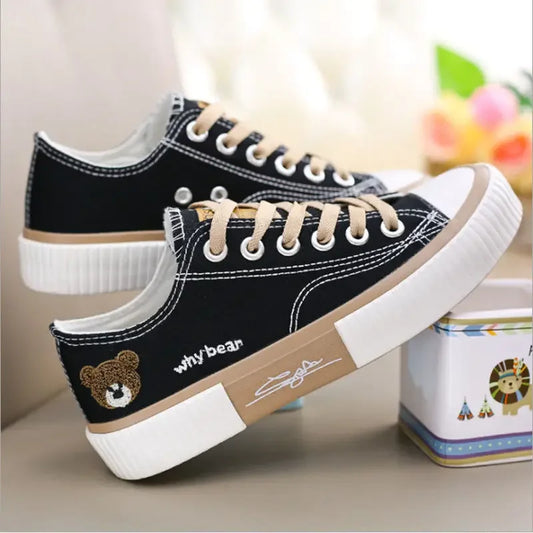 Ali Cute Canvas Shoes Women Breathable Sneakers Sport Shoes for Woman Casual Vulcanized Shoe Flats High Top Zapatillas De Mujer 2023