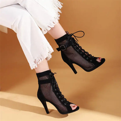 Our Peep Toe Gladiator Ankle Boots