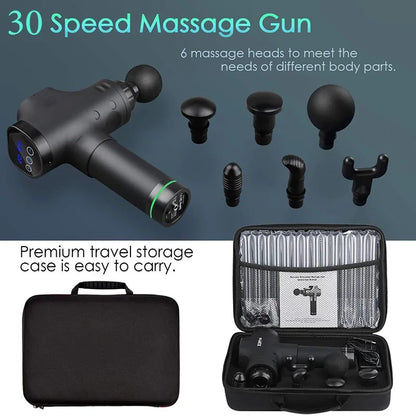 LCD Display Massage Gun Deep Muscle Massager