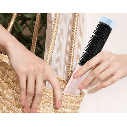 Wireless USB 2 in 1 Straightening Brush