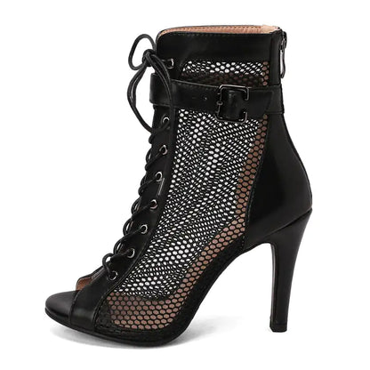 Our Peep Toe Gladiator Ankle Boots