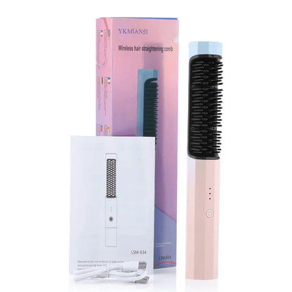 Wireless USB 2 in 1 Straightening Brush