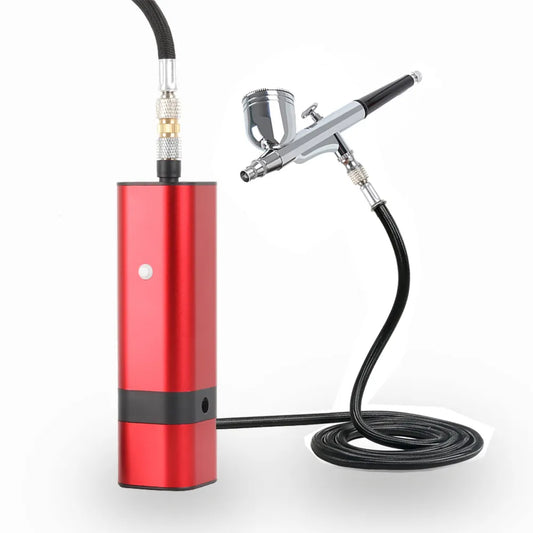 Ali Face & Body Tools Best Quality New Arrival TM80S Wireless Airbrush With Compressor Kit 32Psi Auto Start Stop Mini Portable Cordless Personal