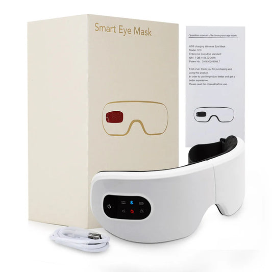 Ali Spa Eye Massager Smart Vibration Eye Protector Eye Care Instrument Hot Compress Bluetooth Eye Massage Glasses Fatigue Pouch Wrinkle