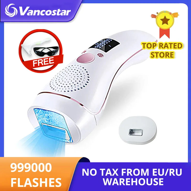 Ali Razor & Shavers Cooling IPL Epilator 999000 Flash Hair Removal LCD Women Laser Permanent Bikini Trimmer Professional Electric depilador a laser