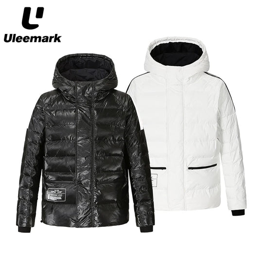 Ali Men's Jackets & Coats Uleemark Men's Warm Waterproof Jacket Hooded Windproof Winter Coat with Recycled Insulation