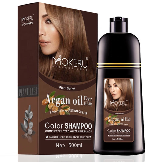 Ali Hair Dye Mokeru Natural Organic Brown Hair Color Permanent Hair Coloring Shampoo Long Lasting Hair Dye Shampoo For Women Professional Dye