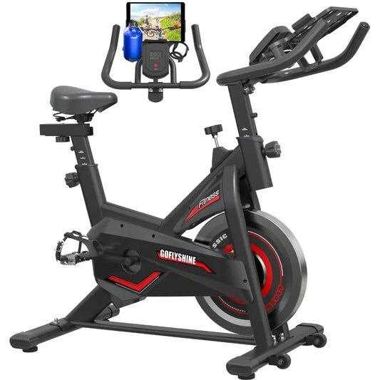 Ali Fitness GOFLYSHINE Exercise Bikes Stationary,Exercise Bike for Home Indoor Cycling Bike for Home Cardio Gym,Workout Bike with Ipad Mount