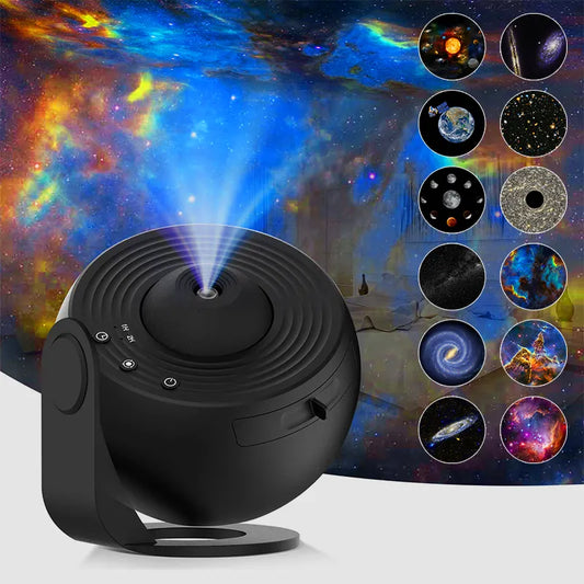 Ali Planetarium Projector Galaxy Projector Star Projector 13 Sheets Of Film Meet Fantasy of Starry Sky Extreme Romantic For Bedroom