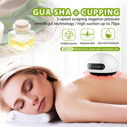 Ali Spa Chinese Cupping Therapy Electric Vacuum Suction Scraping Massager Tool Health Care Gua Sha Device Care Massager Scraping Machine