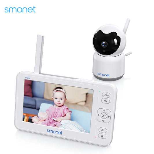Ali Smonet Baby Monitor Wireless IP Camera HD 2MP CCTV Smart Home With 5 Inches LCD Screen Surveillance Camera Security Protection