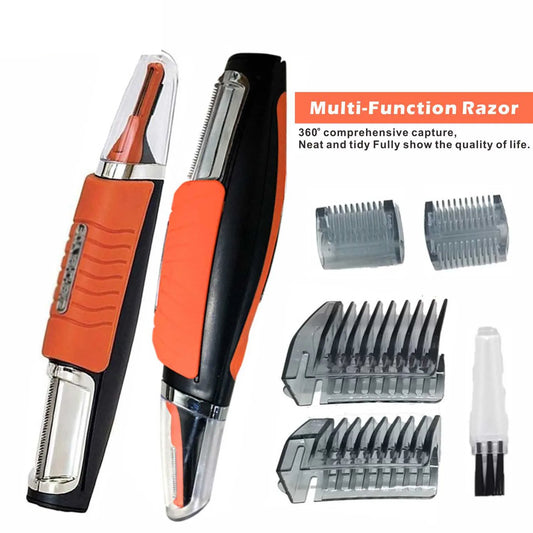Ali Razor & Shavers Hair Cut Razors Micro Precision Eyebrow Trimmer Hair Shaver for Men and Women Personal Electric Shaver for Facial Care LED Lamp