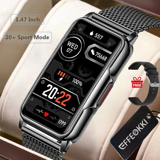 Ali H80 Smart Band Pro Fitness Bracelet Smart Watch Men Sports Tracker 1.47 Inch Full Touch IP67 Waterproof Men's Smartwatch
