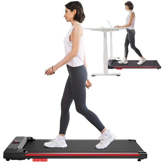 Ali Fitness Walking Pad, Under Desk Treadmill, Portable Treadmills for Home/Office, Walking Pad Treadmill with Remote Control, LED Display