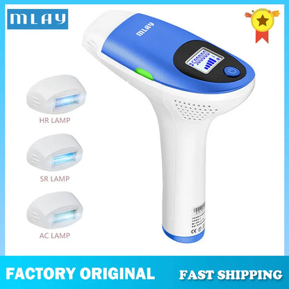 Ali Razor & Shavers MlayT3 IPL Hair removal Epilator a Laser Permanent Hair Removal Machine Face Body 3IN1 Electric depilador a laser 500000 Flashes