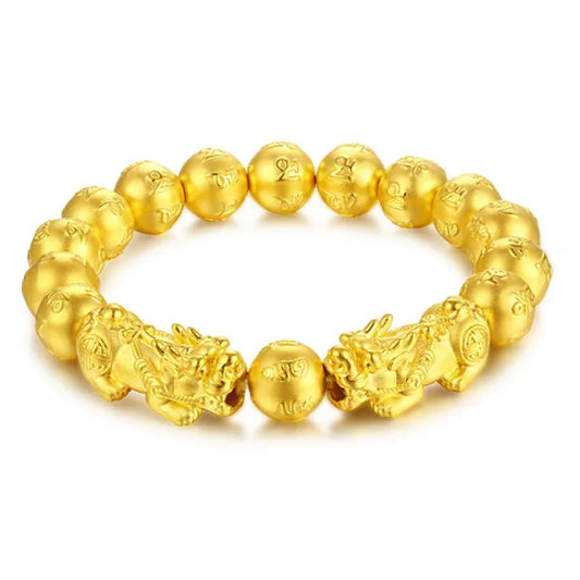 Ali 999 real gold bracelet men all the way to wealth real gold bracelet boss chain eight parties to wealth real gold bracelet