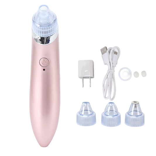 Ali Face & Body Tools Electric Blackhead Vacuum Cleaner Shrink Pores Blackhead Removal Cleaner Suction Adjust Promote Circulation with 3 Replace Heads