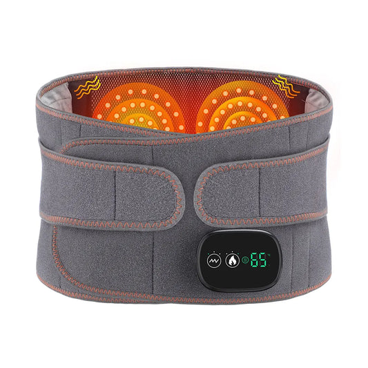 Ali Spa Electric Infrared Heating Therapy Waist Massager Back Support Belt Vibration Lumbar Massage Brace Pain Relief Muscle Massager