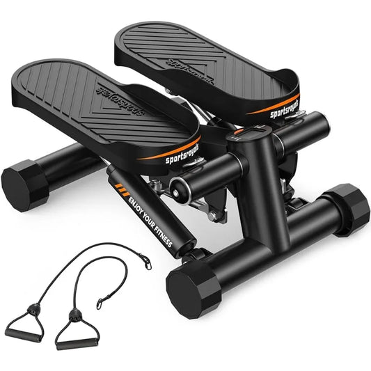 Ali Stair Stepper for Exercises-Twist Stepper with Resistance Bands and 330lbs Weight Capacity